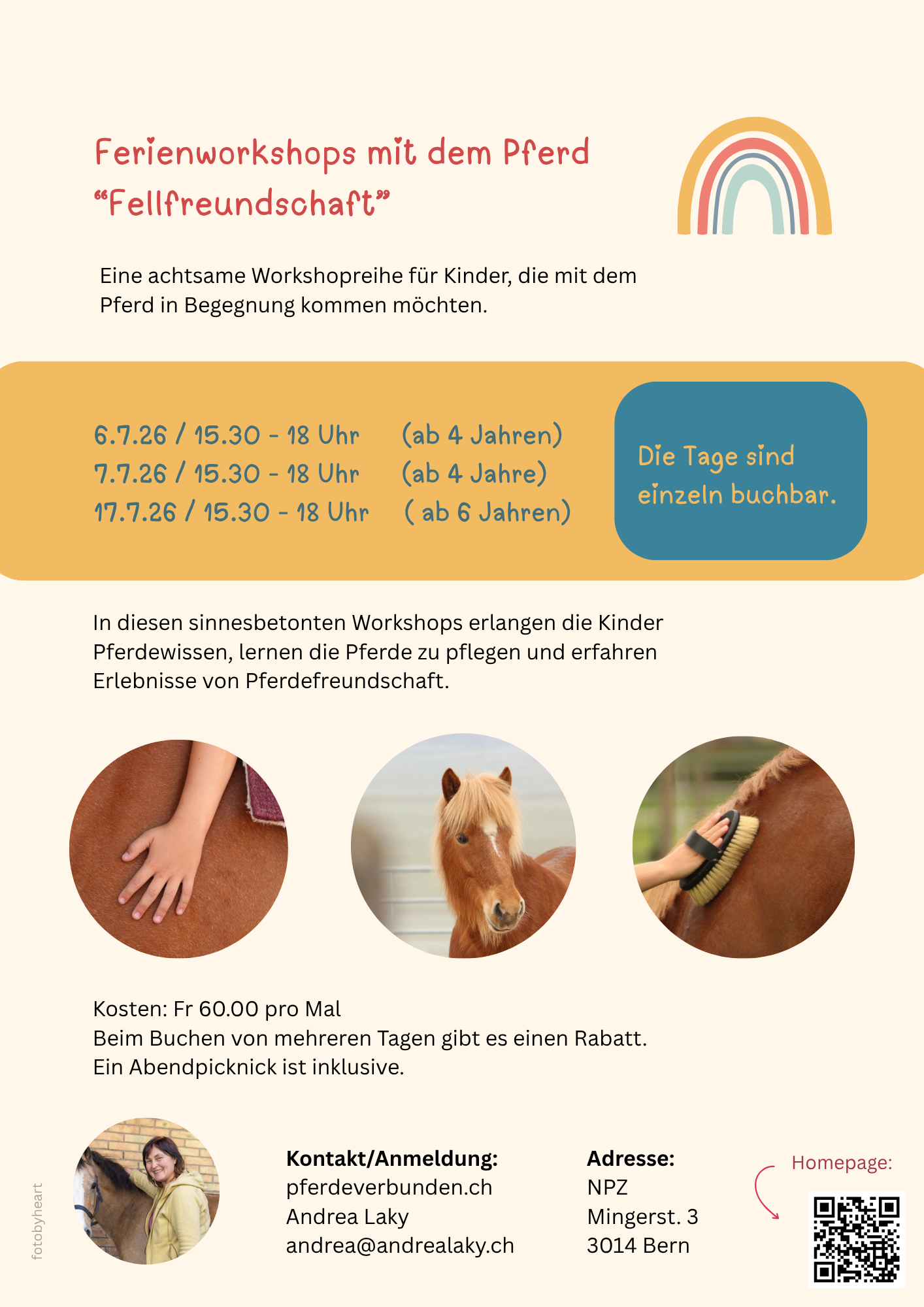 Ferienworkshop mit dem Pferd