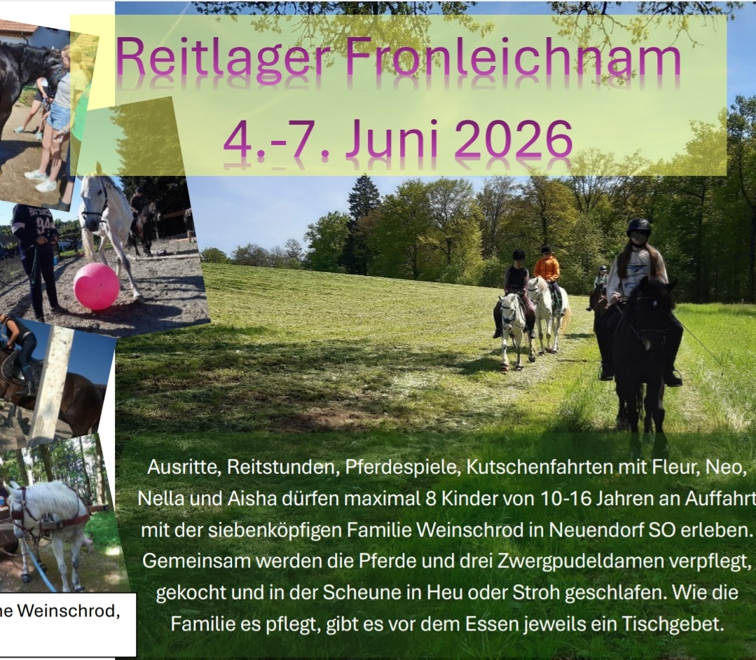 Reitlager an Fronleichnam